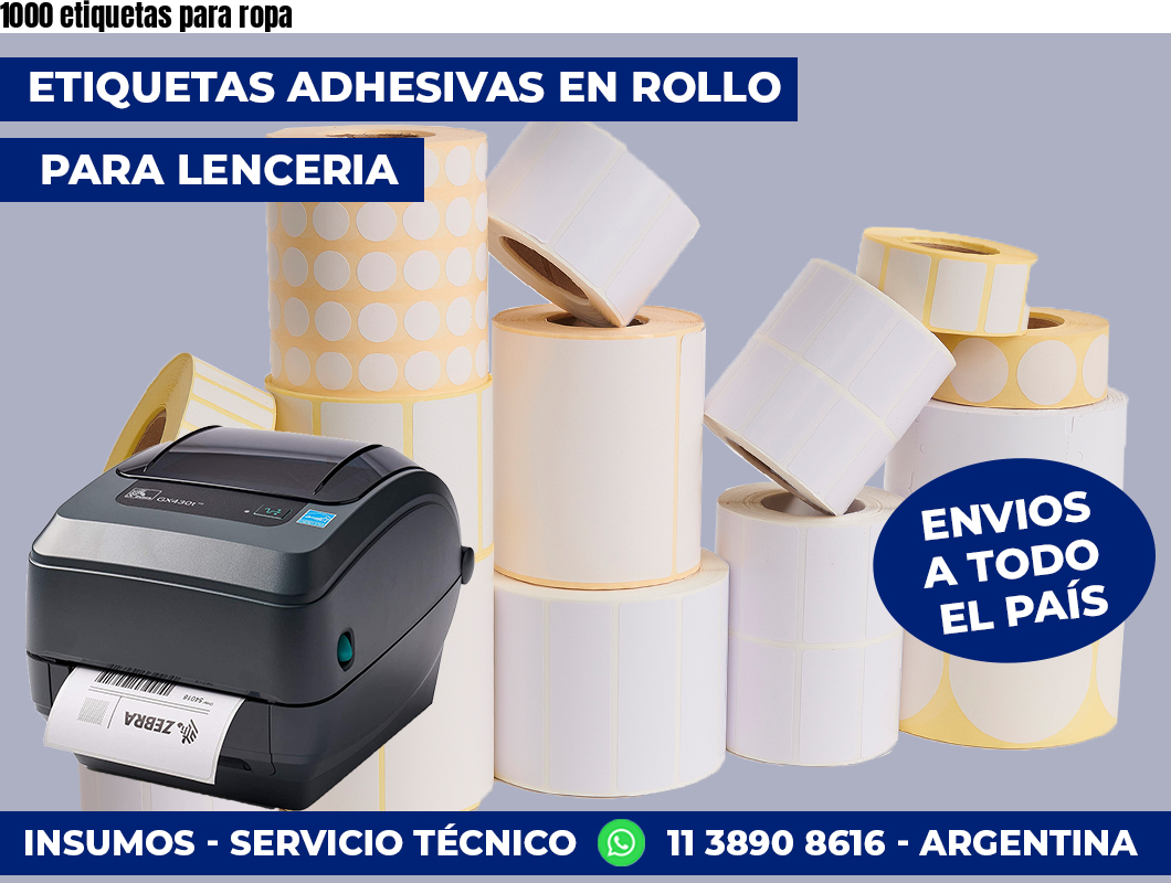 1000 etiquetas para ropa