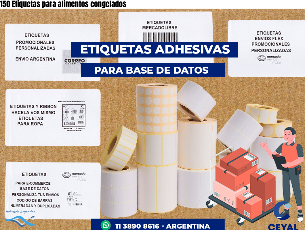 150 Etiquetas para alimentos congelados