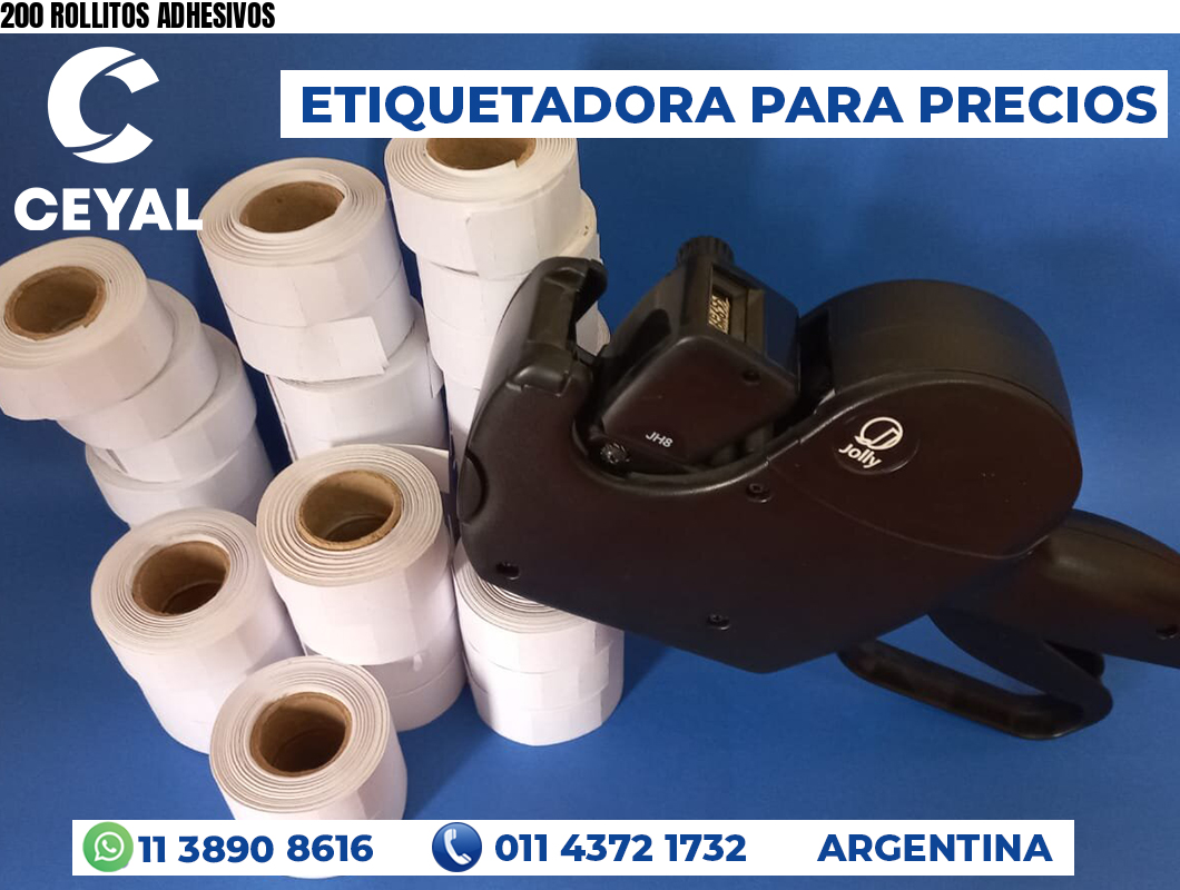 200 ROLLITOS ADHESIVOS