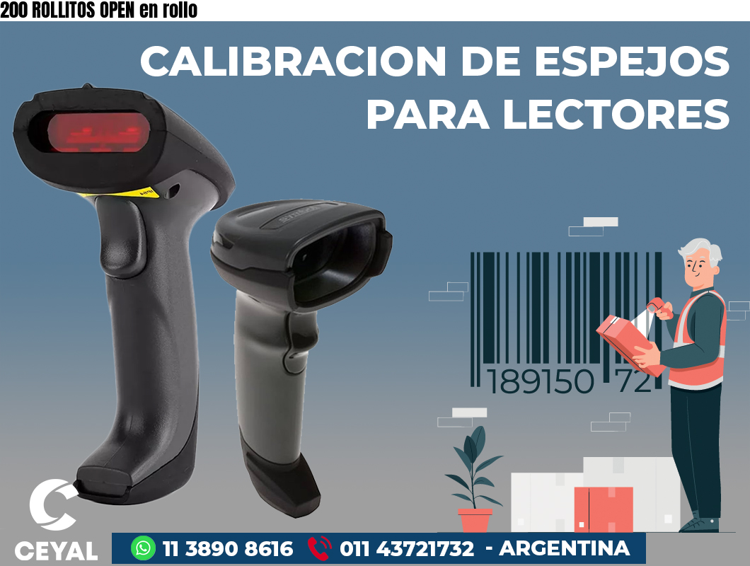 200 ROLLITOS OPEN en rollo