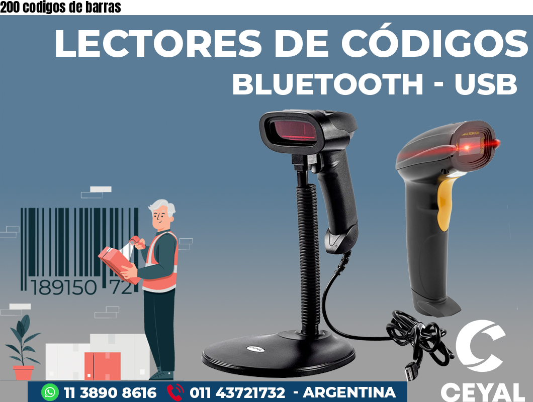 200 codigos de barras