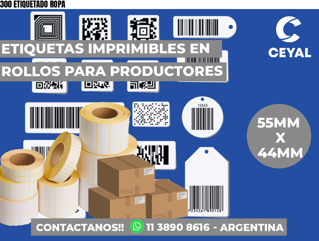 300 ETIQUETADO ROPA