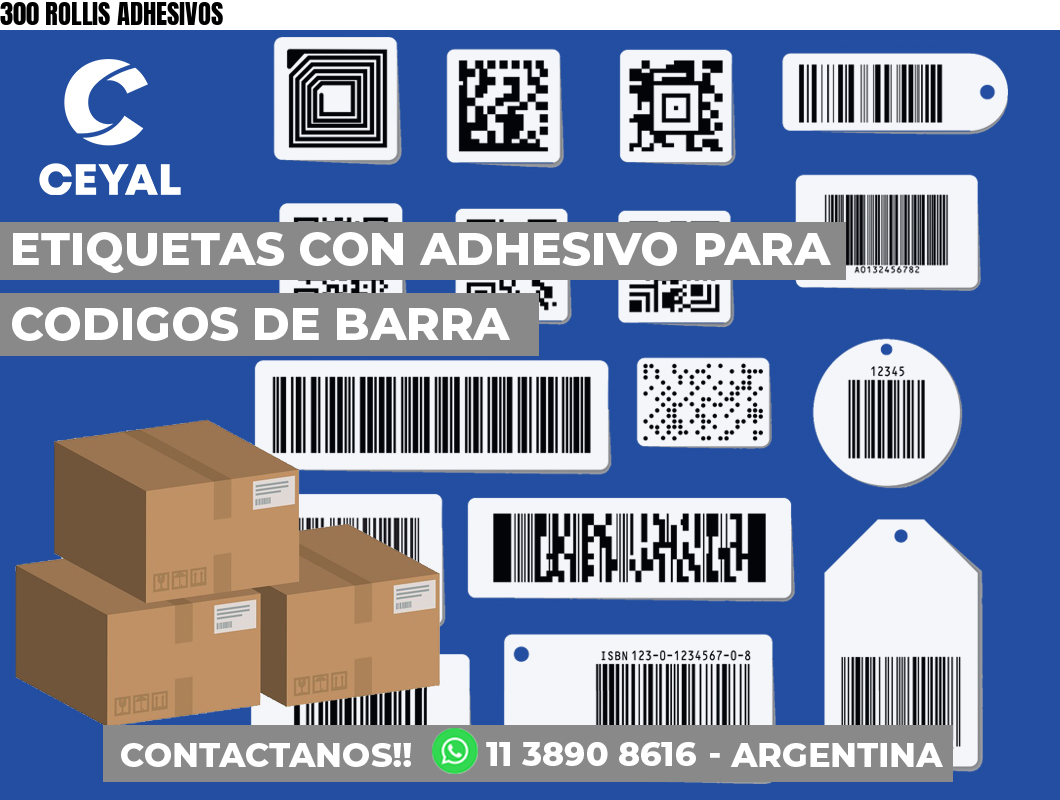 300 ROLLIS ADHESIVOS
