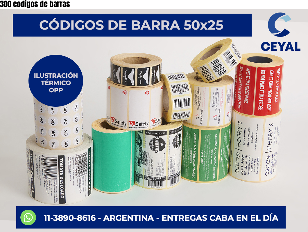 300 codigos de barras