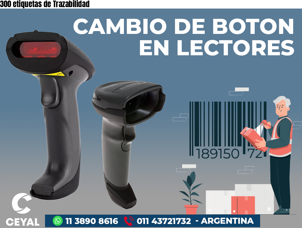 300 etiquetas de Trazabilidad