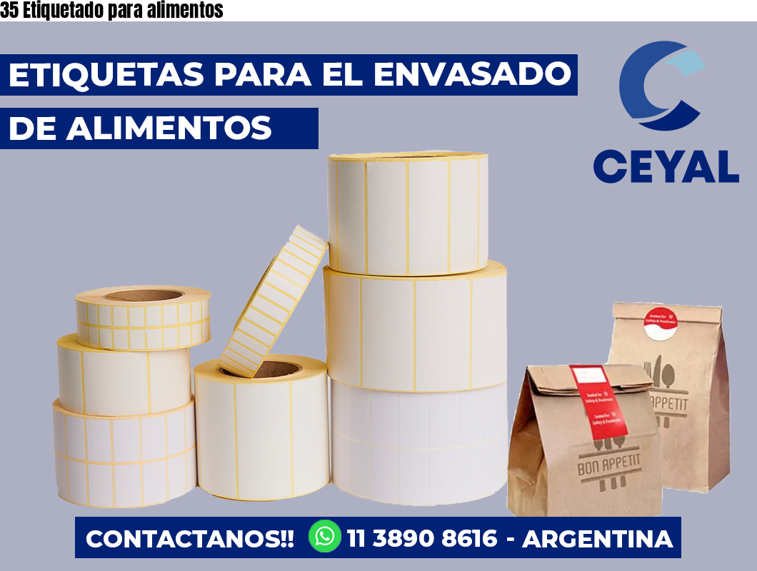 35 Etiquetado para alimentos