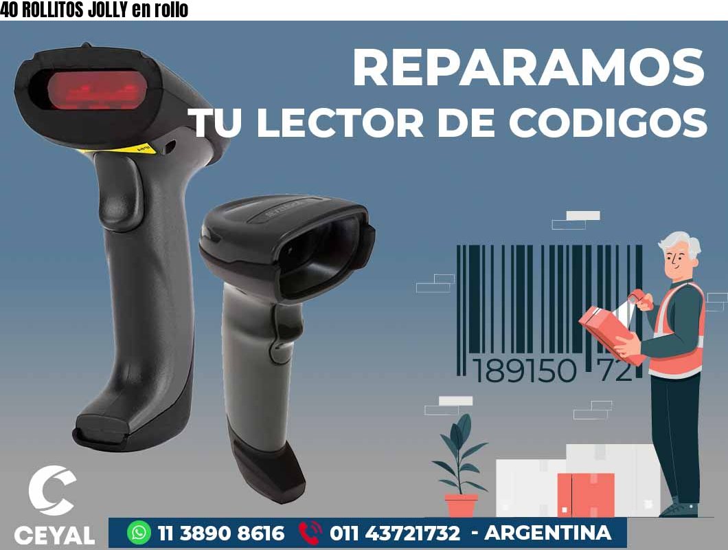 40 ROLLITOS JOLLY en rollo