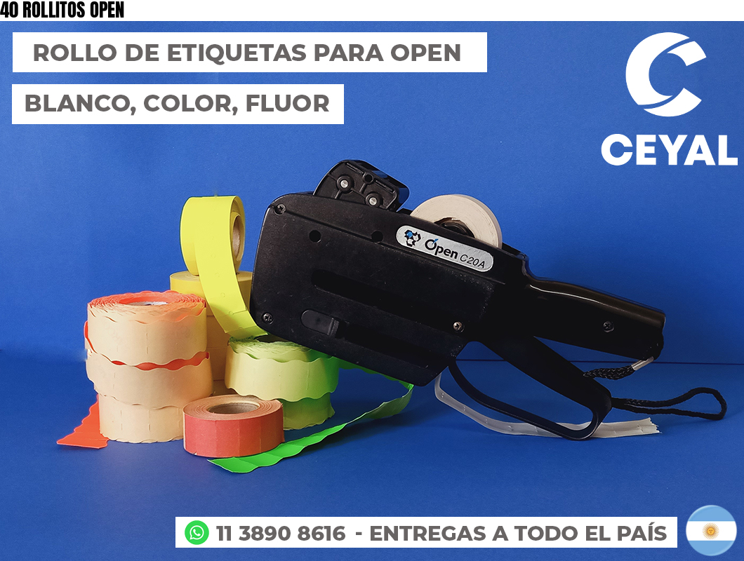 40 ROLLITOS OPEN
