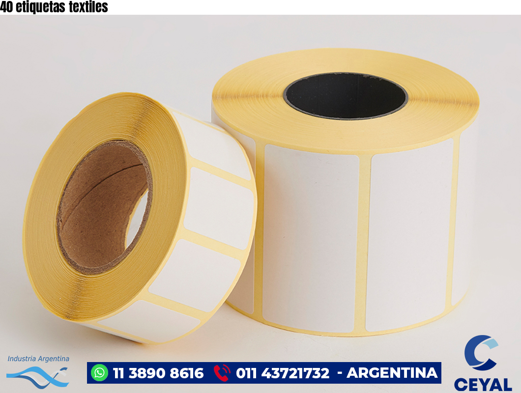 40 etiquetas textiles