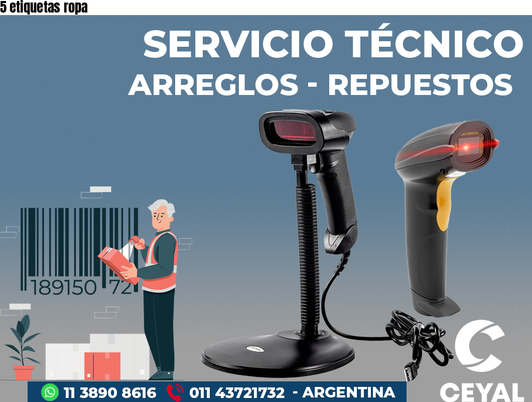 5 etiquetas ropa