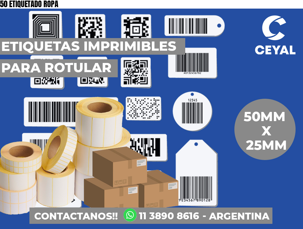 50 ETIQUETADO ROPA