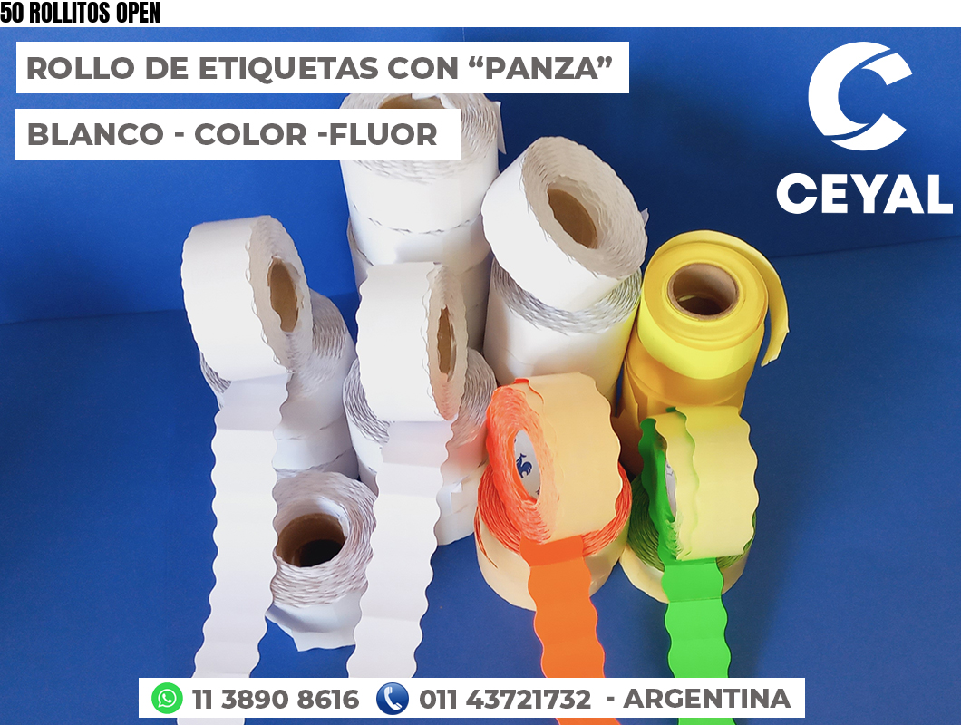 50 ROLLITOS OPEN