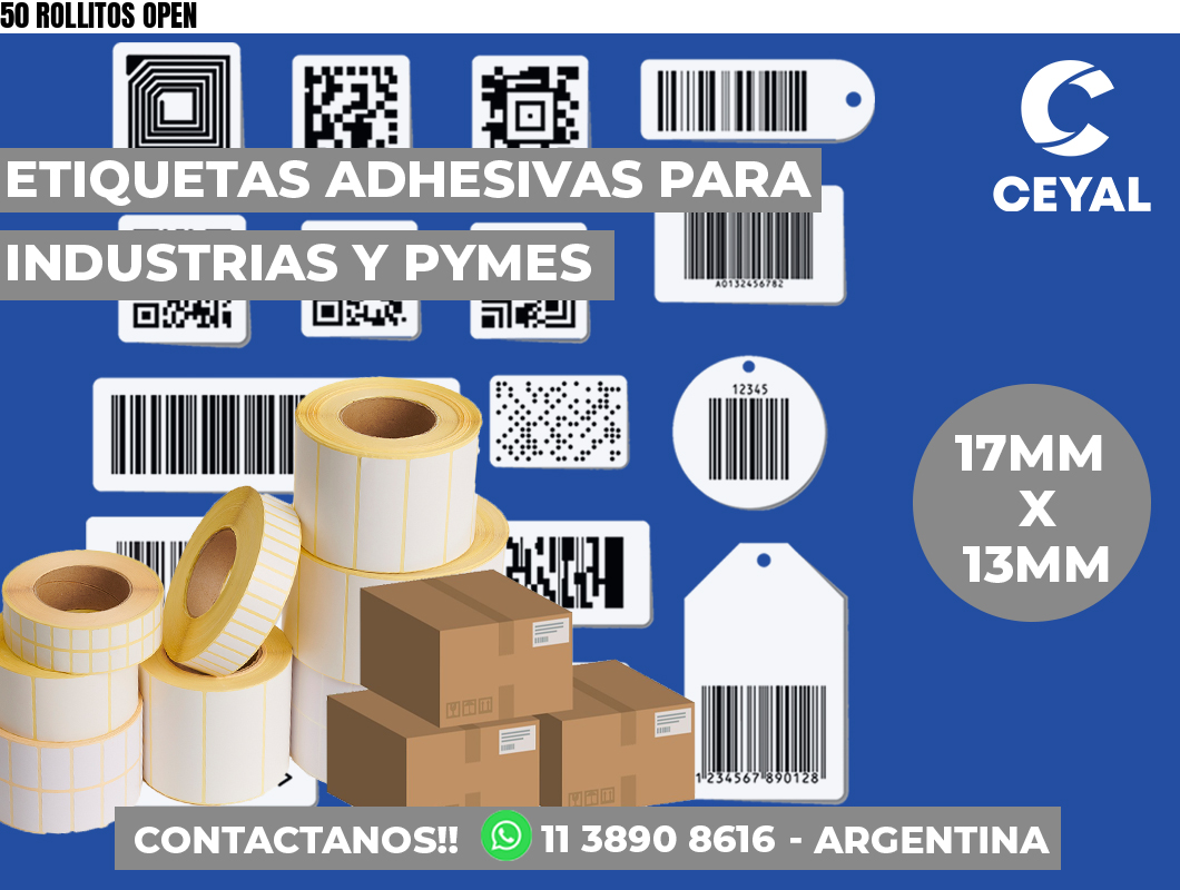 50 ROLLITOS OPEN