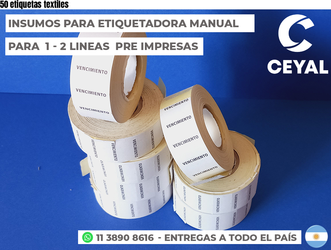50 etiquetas textiles