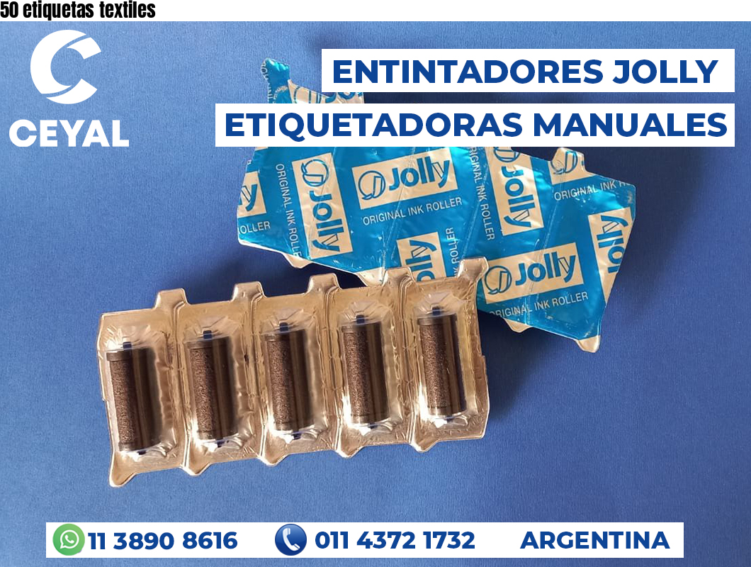 50 etiquetas textiles