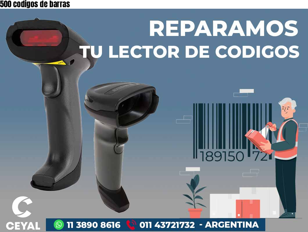 500 codigos de barras