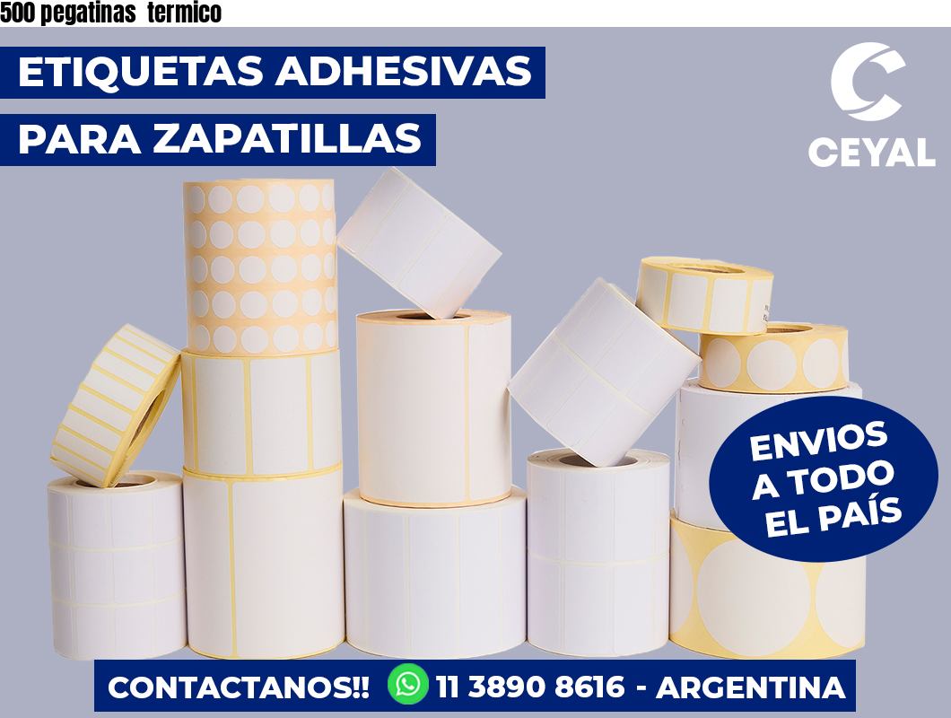 500 pegatinas  termico