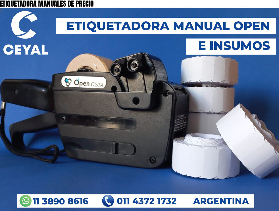 ETIQUETADORA MANUALES DE PRECIO