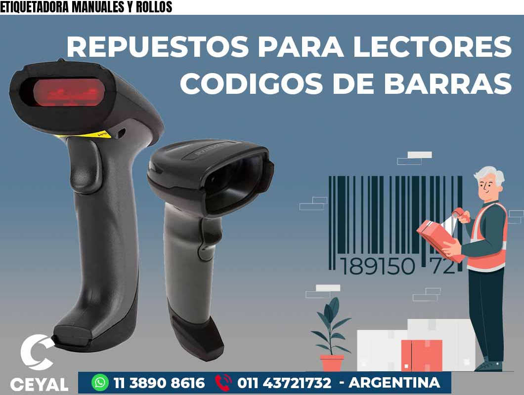 ETIQUETADORA MANUALES Y ROLLOS