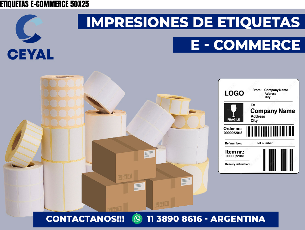 ETIQUETAS E-COMMERCE 50X25