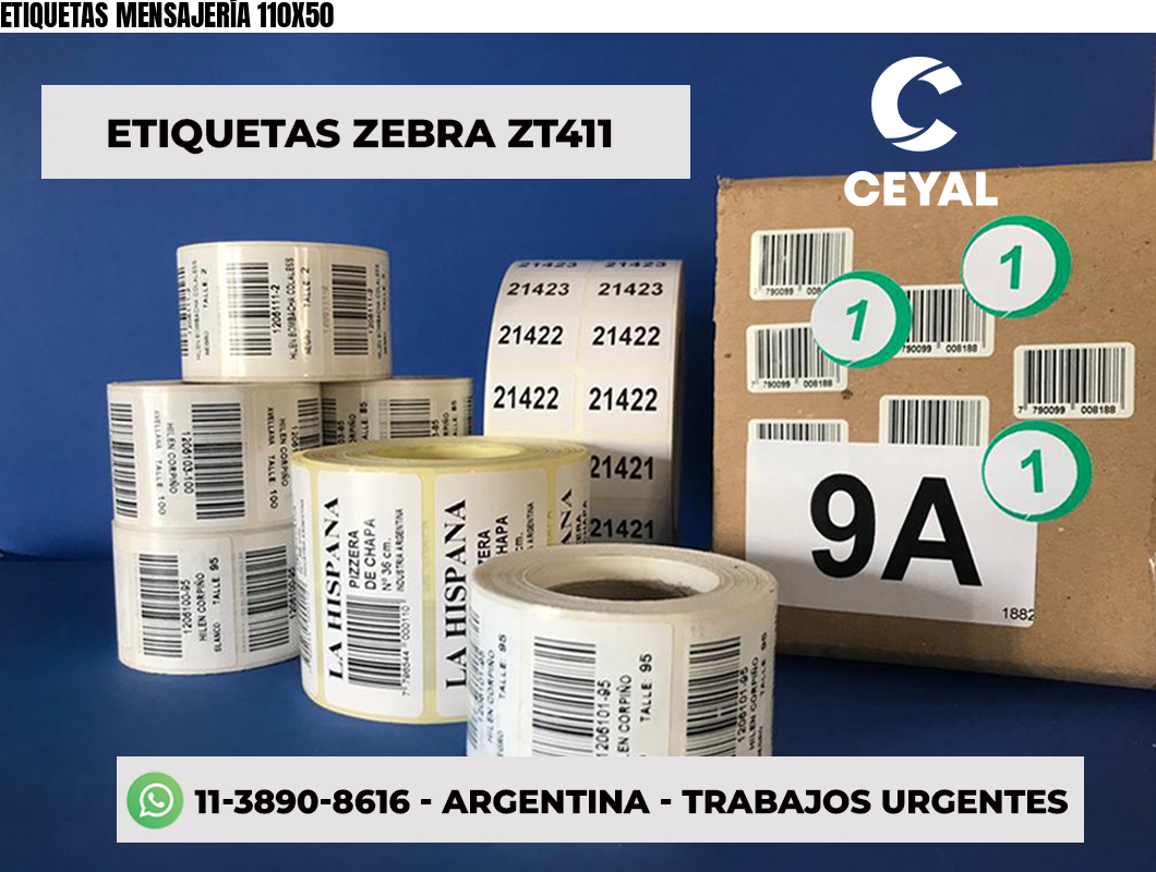 ETIQUETAS MENSAJERÍA 110X50