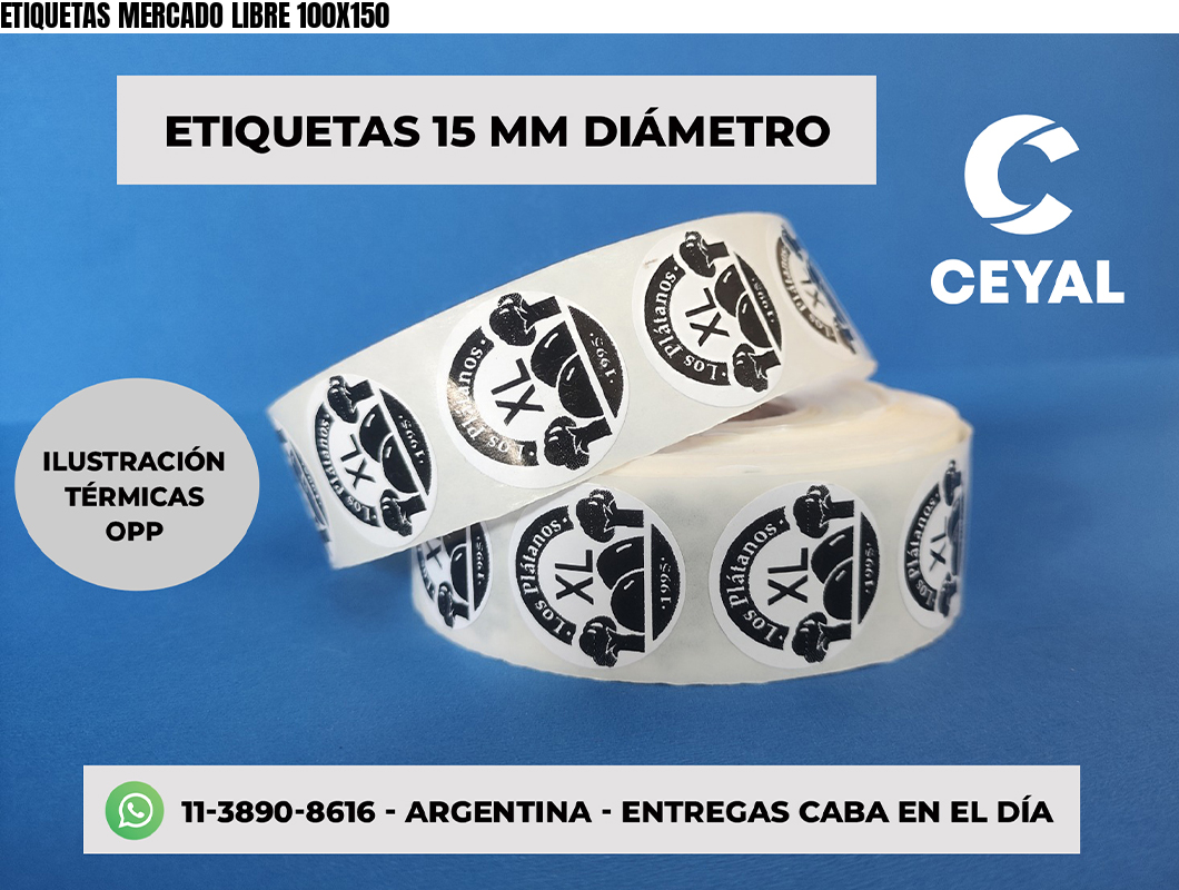 ETIQUETAS MERCADO LIBRE 100X150