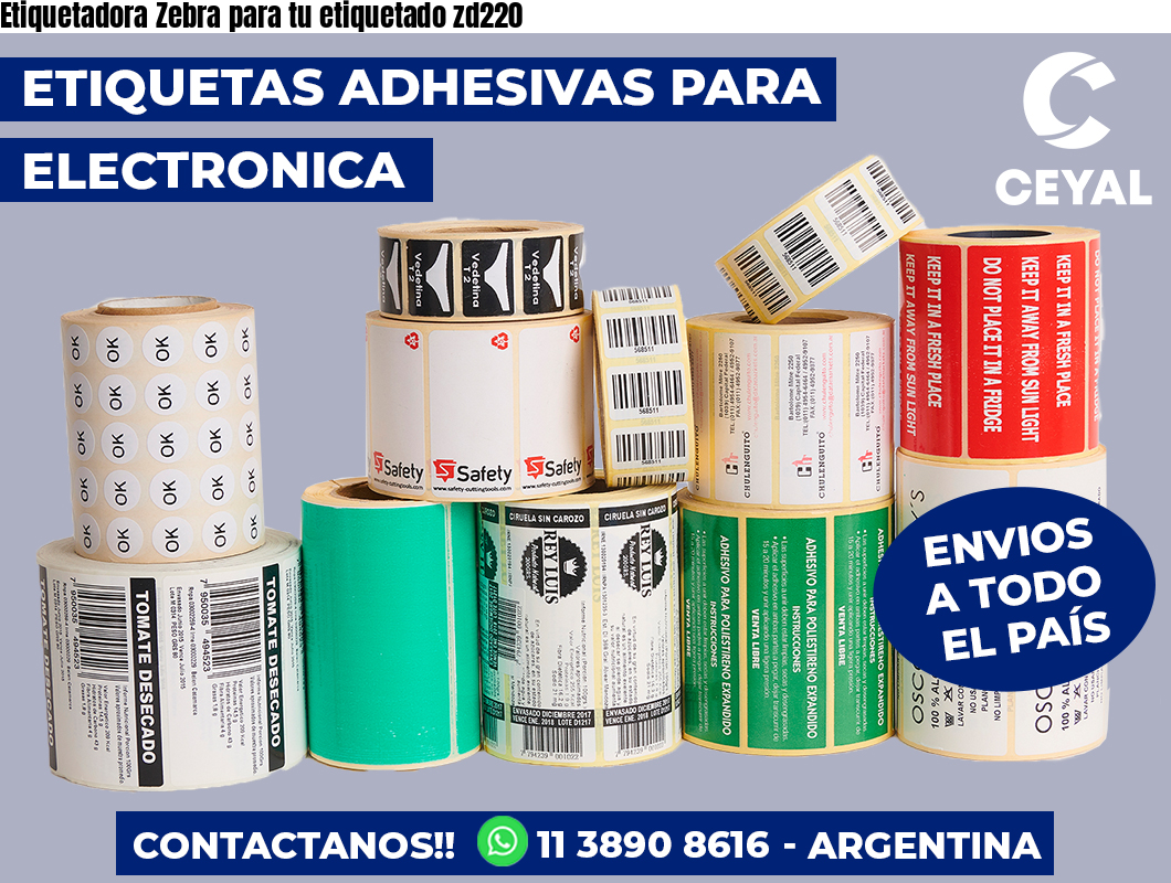 Etiquetadora Zebra para tu etiquetado zd220