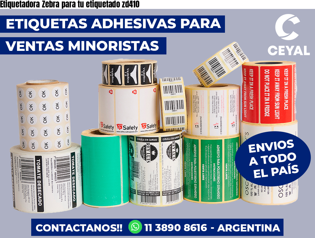 Etiquetadora Zebra para tu etiquetado zd410