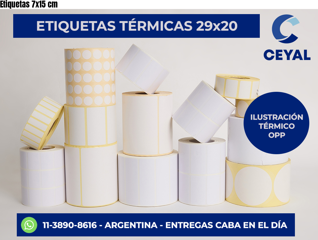 Etiquetas 7×15 cm