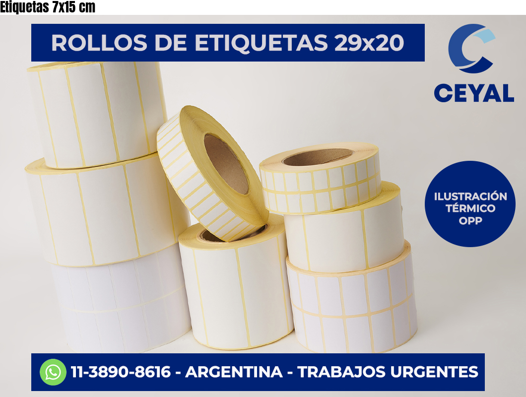 Etiquetas 7×15 cm