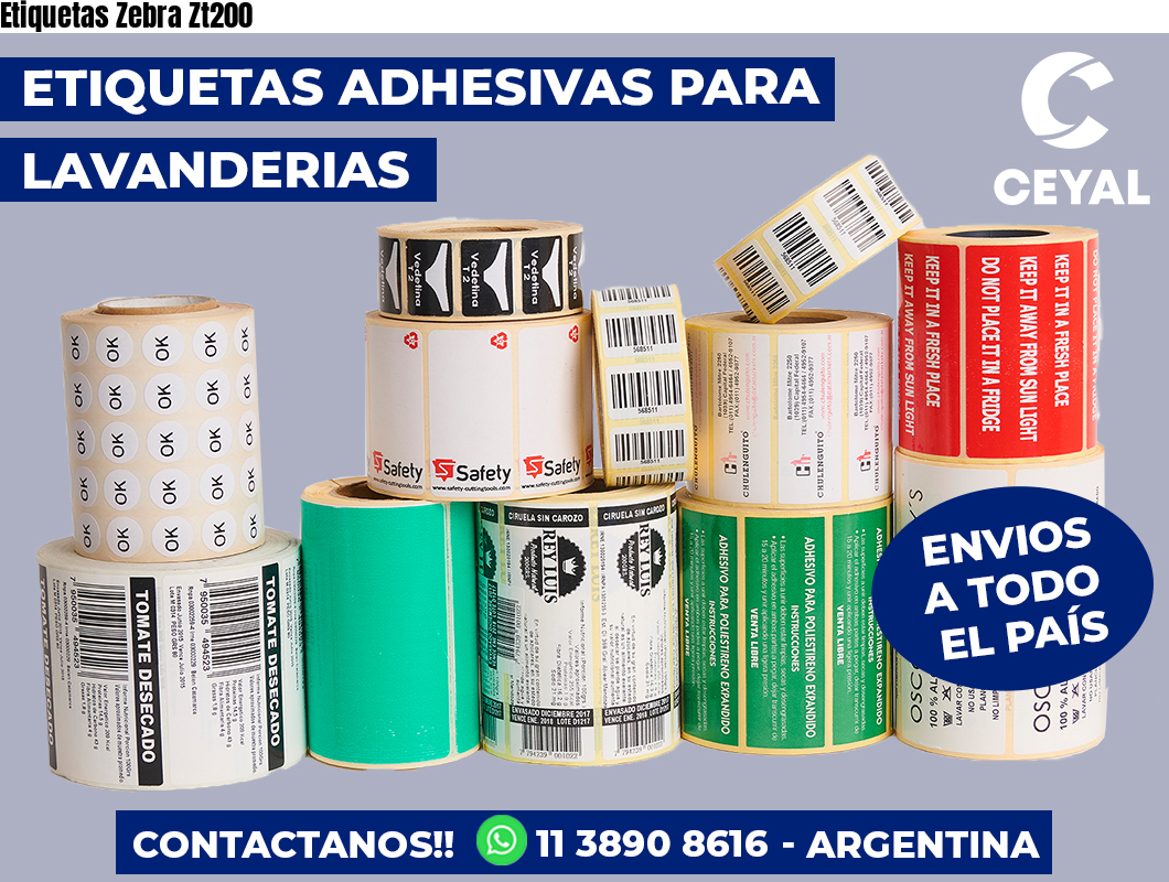 Etiquetas Zebra Zt200