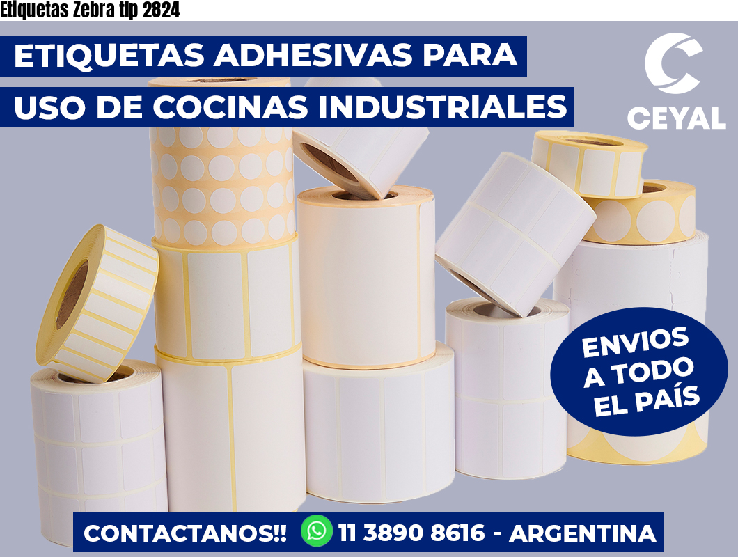 Etiquetas Zebra tlp 2824