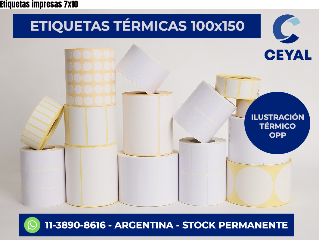 Etiquetas impresas 7×10