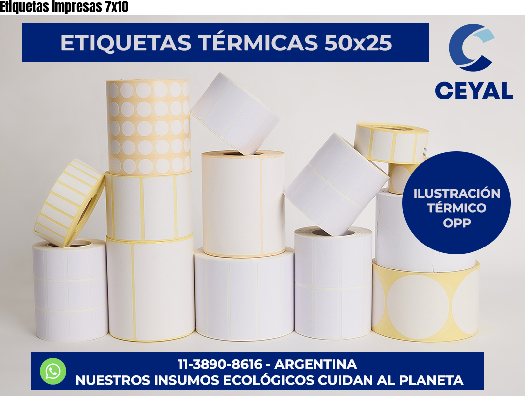 Etiquetas impresas 7×10