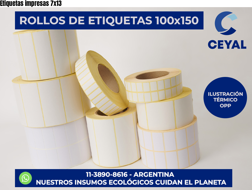 Etiquetas impresas 7×13