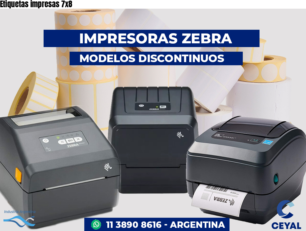 Etiquetas impresas 7x8