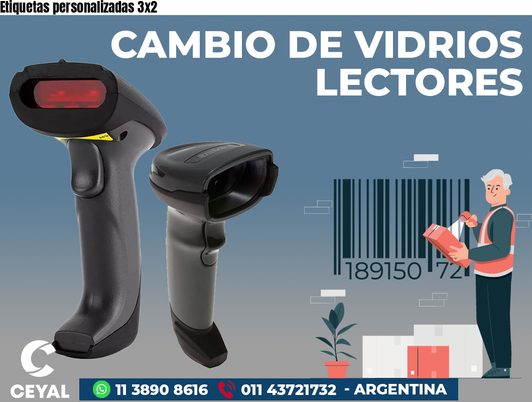 Etiquetas personalizadas 3x2