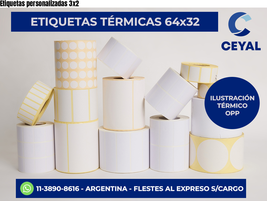 Etiquetas personalizadas 3×2