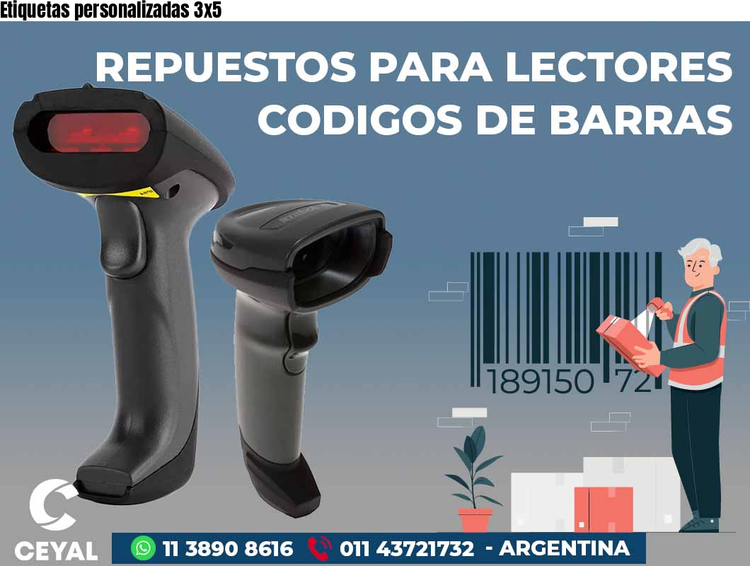 Etiquetas personalizadas 3x5