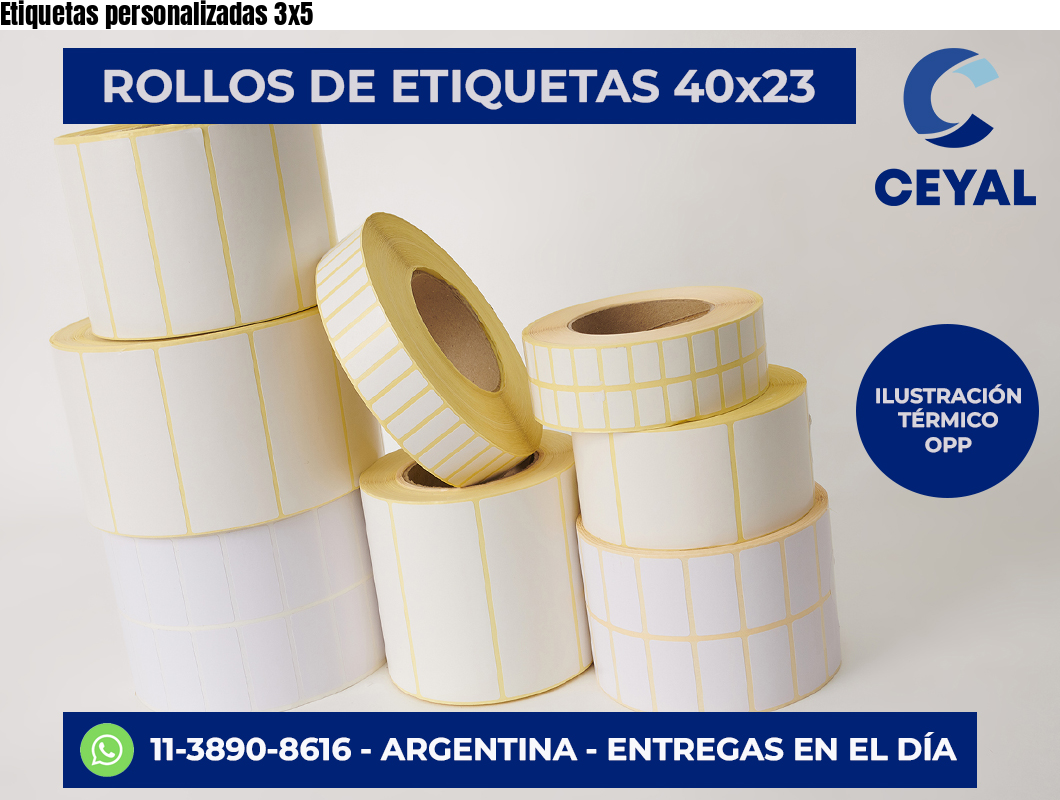 Etiquetas personalizadas 3×5