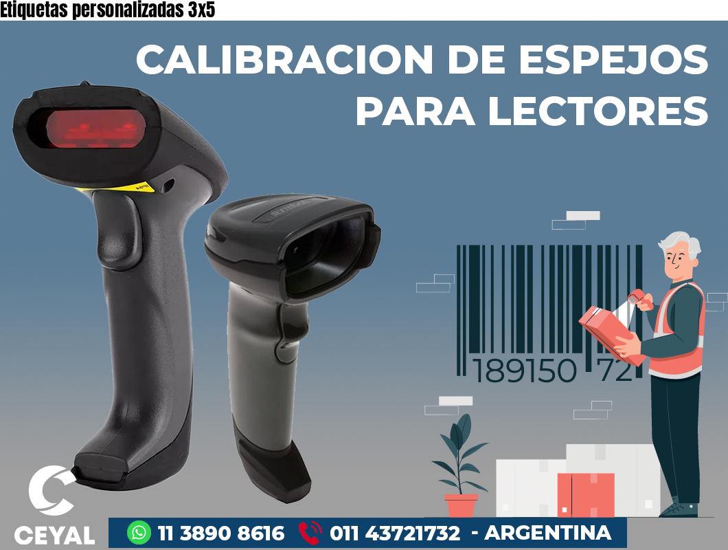 Etiquetas personalizadas 3x5