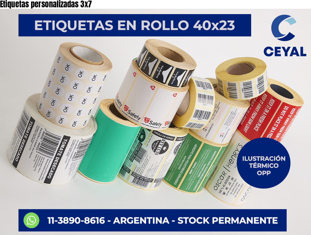 Etiquetas personalizadas 3×7