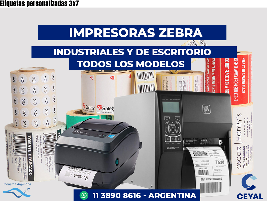 Etiquetas personalizadas 3x7