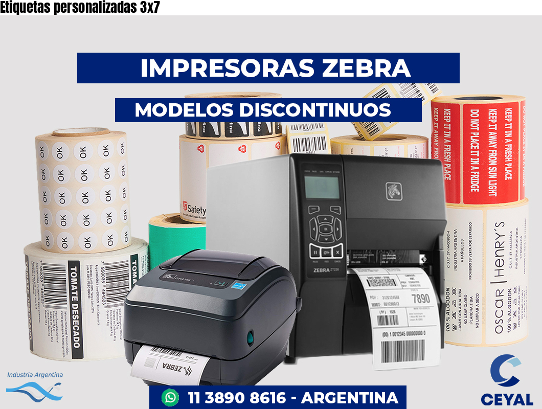 Etiquetas personalizadas 3x7