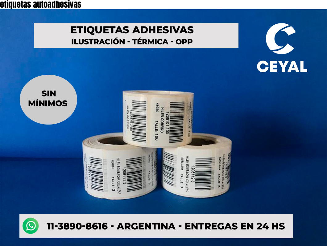 etiquetas autoadhesivas