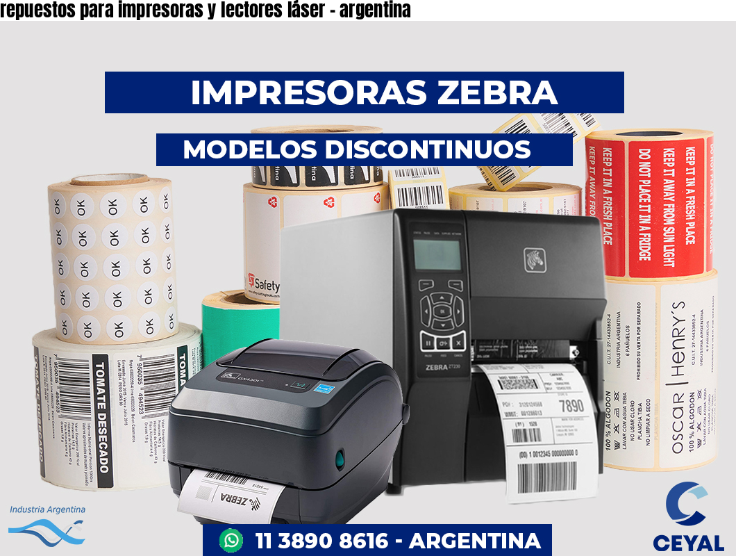 repuestos para impresoras y lectores láser - argentina