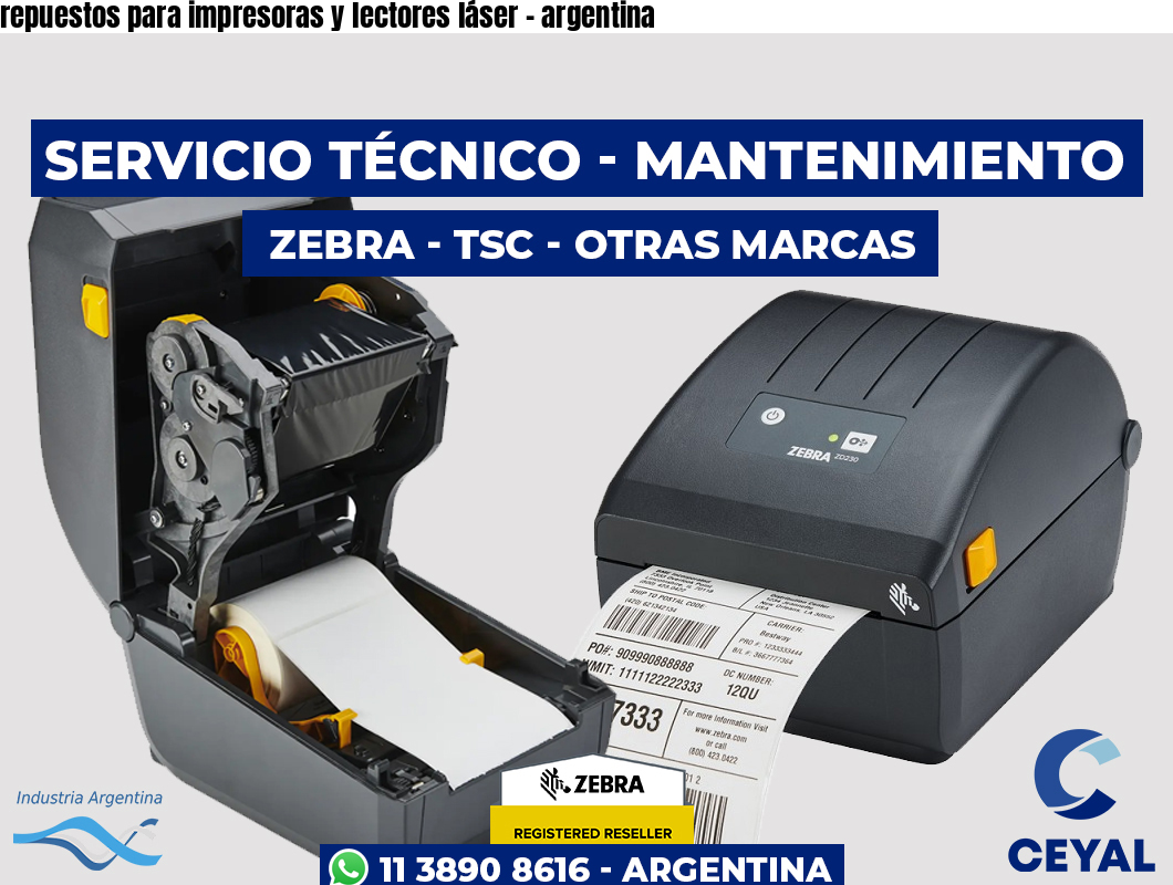 repuestos para impresoras y lectores láser – argentina