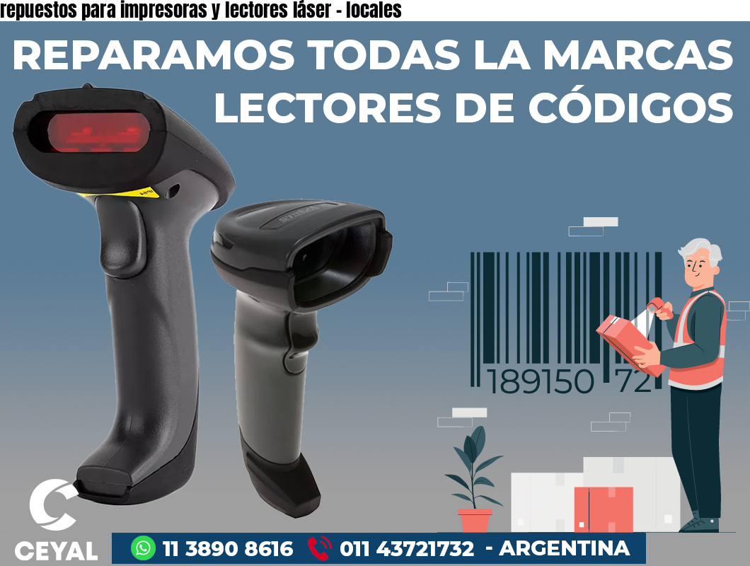 repuestos para impresoras y lectores láser - locales