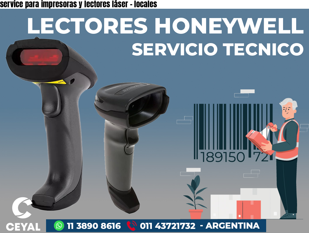 service para impresoras y lectores láser - locales