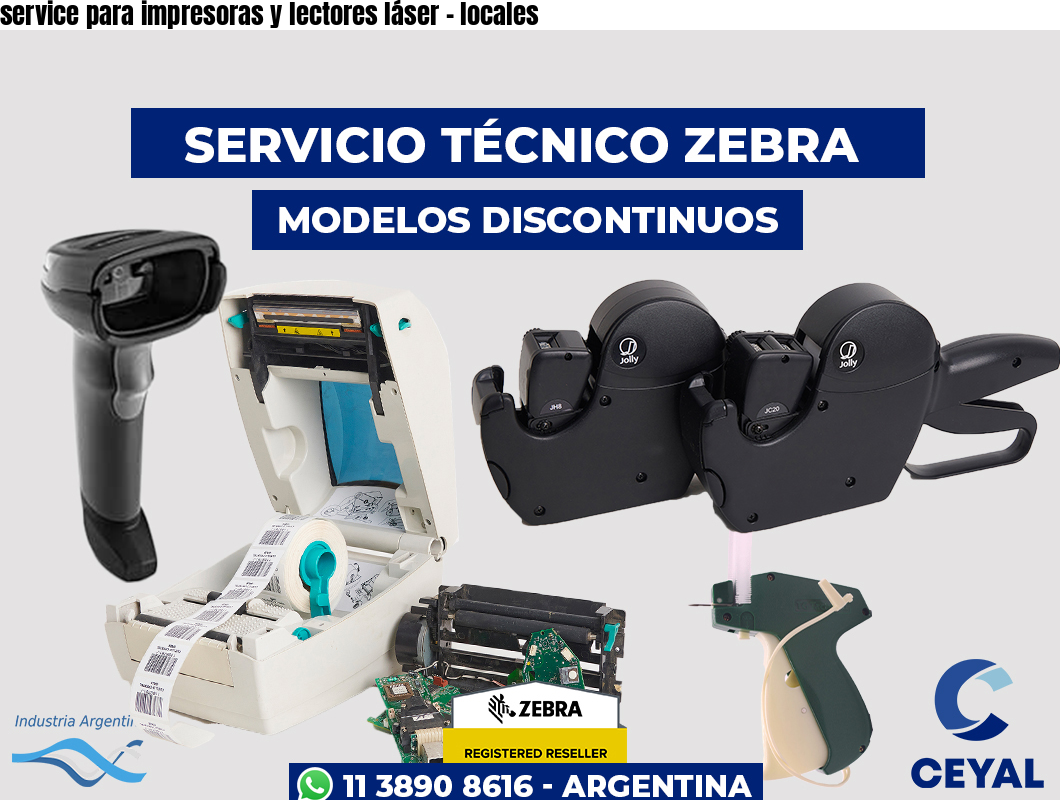 service para impresoras y lectores láser – locales